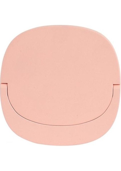 Pembe Makyaj Aynası 3 Seviye LED Ayna Düğme Ayarı Makyaj Aynası Bozulma Yok Yüksek Netlik 3'ü 1 Arada El Kozmetik Aynası (Yurt Dışından)
