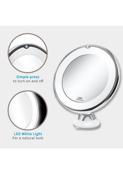 10X 10X Katlanır Ayna Dönen Makyaj Aynası 360 Derece Benim Esnek Ayna Büyüteç Makyaj Masası Aynası Duvar Asılı Dropshipping (Yurt Dışından)