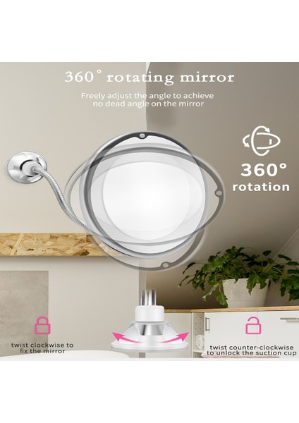 10X 10X Katlanır Ayna Dönen Makyaj Aynası 360 Derece Benim Esnek Ayna Büyüteç Makyaj Masası Aynası Duvar Asılı Dropshipping (Yurt Dışından) indirimleri
