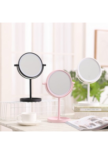 Siyah Mini LED Makyaj Aynası Taşınabilir Katlama Sökün ve Masaüstü El Düzenlenen Seyahat Aynası Dokunmatik Karartma Birleştirin (Yurt Dışından) modelleri