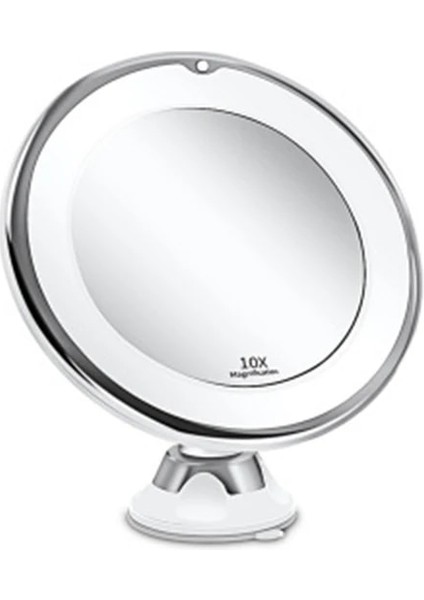 LED Işıklı A Tipi Ayna Arkadan Aydınlatmalı 10X Artış Büyütme Kozmetik Yuvarlak Makyaj Vanity Yatak Odası Masa Makyaj Banyo Aynalama (Yurt Dışından) fırsatları