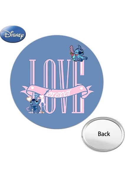 DSN378 Disney Kawaii Bebek Lilo ve Stitch Tek Taraflı Fotoğraf Mini Cep Aynası Kompakt Taşınabilir Makyaj Seyahat Çanta Aynalar Çocuklar Için (Yurt Dışından)