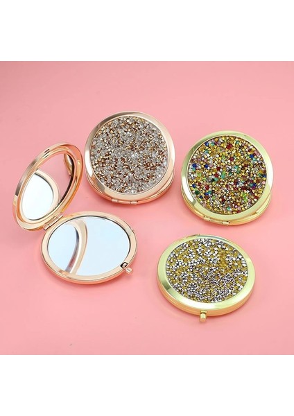17 Mini Cep Aynası Güzellik Kozmetik Ayna Taklidi Katlanabilir Kompakt Ayna Taşınabilir Çift Taraflı Katlanır Kozmetik Ayna (Yurt Dışından) fiyatları