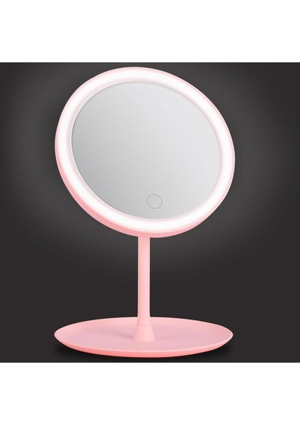 Beyaz LED Makyaj Aynası Dokunmatik Ekran Kısılabilir Işıklı Makyaj Aynası Organizatör Plakalı USB Şarj Edilebilir LED Makyaj Aynası (Yurt Dışından) indirimleri