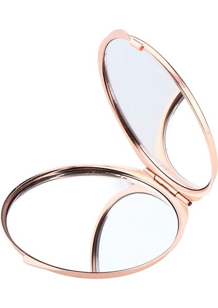 Rose Golden Kompakt Makyaj Aynası Kozmetik Çanta ve Seyahat Çantası Için Büyüteç Makyaj Aynası (Yurt Dışından)