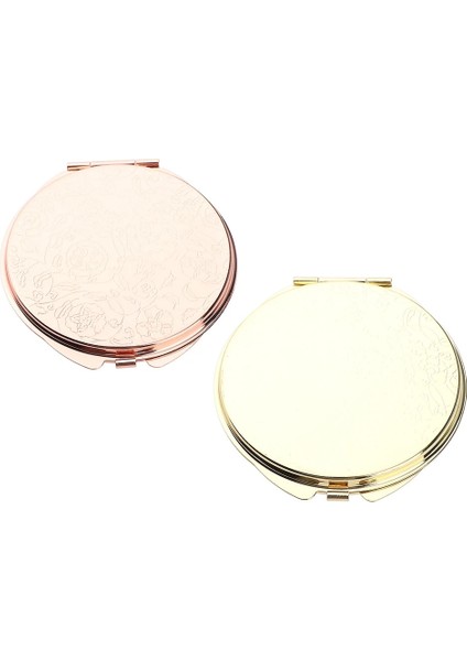 Rose Golden Kompakt Makyaj Aynası Kozmetik Çanta ve Seyahat Çantası Için Büyüteç Makyaj Aynası (Yurt Dışından) modelleri