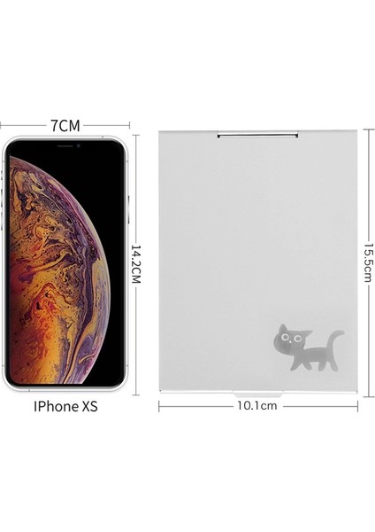 No.10 Sevimli Alüminyum Katlanır Makyaj Aynası Basit Yüksek Kaliteli Taşınabilir Makyaj Aynası Tek Taraflı Yaratıcı Kadın Alüminyum Makyaj Aynası (Yurt Dışından)
