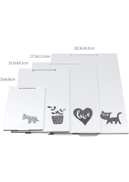 No.10 Sevimli Alüminyum Katlanır Makyaj Aynası Basit Yüksek Kaliteli Taşınabilir Makyaj Aynası Tek Taraflı Yaratıcı Kadın Alüminyum Makyaj Aynası (Yurt Dışından) fırsatları