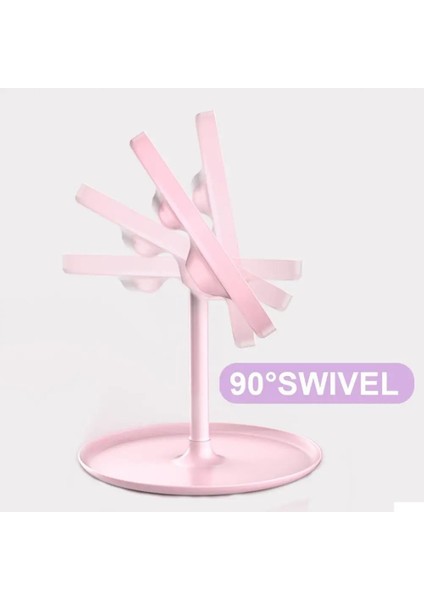 Pembe 3 Açık Renk Işıklı Makyaj Aynası Beyaz LED Gün Işığı Makyaj Aynası Çıkarılabilir/depolama Tabanı 3 Modlu Ayna Işıklı Hediye USB Kablosu (Yurt Dışından) fırsatları