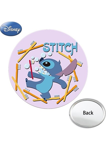 DSN362 Disney Kawaii Bebek Lilo ve Stitch Tek Taraflı Fotoğraf Mini Cep Aynası Kompakt Taşınabilir Makyaj Seyahat Çanta Aynalar Çocuklar Için (Yurt Dışından)