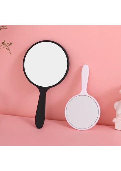 7.5X13.5 cm Beyaz Yuvarlak Ayna Makyaj Kolu Taşınabilir Küçük Ayna El Plastik Ayna Vanity Kompakt Ayna Kolu Cep (Yurt Dışından) indirimleri