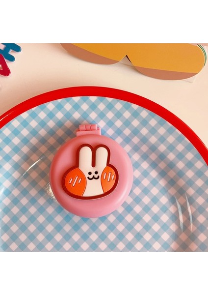 No.8 1 Adet Mini Sevimli Katlanır Hava Tarak Ayna ile Kompakt Cep Taşınabilir Seyahat Saç Fırçası Kozmetik Makyaj Aynası Kafa Masajı Relax (Yurt Dışından)