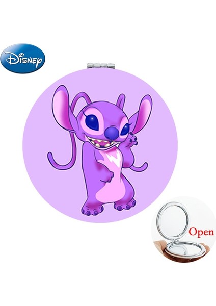 DSN310 Disney Sevimli Lilo ve Stitch Makyaj Kompakt Aynalar Güzel Hayvan Fotoğrafları Baskı Pu El Aynası 1x/2x Büyütmeli Sıcak Satış DSN292 (Yurt Dışından) fiyatları
