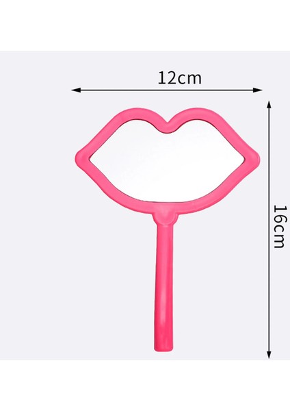 Siyah El Makyaj Aynası Dudak Şekilli Makyaj Aynası Saplı El Aynası Spa Salonu Kompakt Aynalar Kadınlar Için Kozmetik Ayna (Yurt Dışından) indirimleri