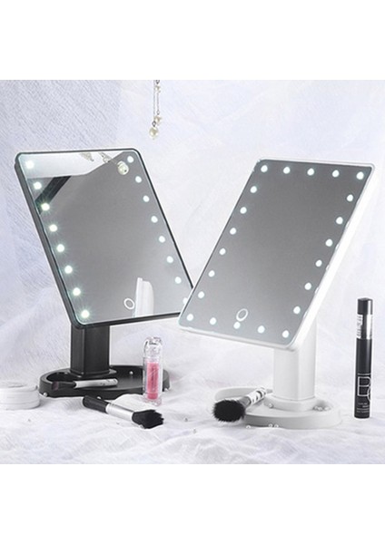 16 Model Profesyonel LED Işık Makyaj Aynası Dönebilen 22 Lamba Ayarlanabilir Işık 16/22 Dokunmatik Ekran Masa Aynası Bayan Taşınabilir Öğrenci (Yurt Dışından)