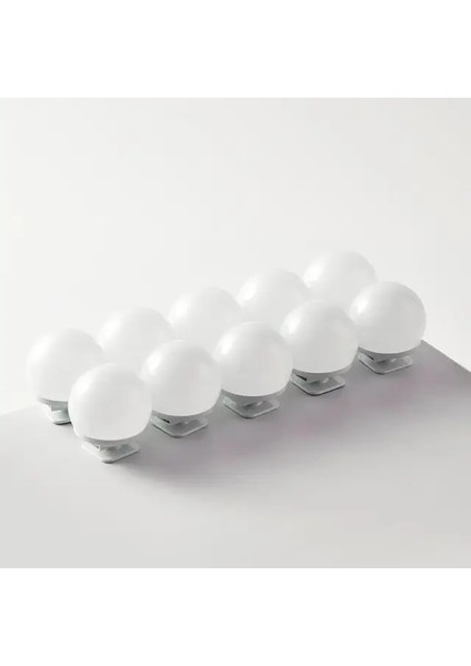 10 Ampuller LED Vanity Işık Makyaj Aynası AMPUL14 LED Kablo Powered Tuvalet Masası Makyaj Aynası Lambası Dekor Banyo Vanity Işıkları (Yurt Dışından)