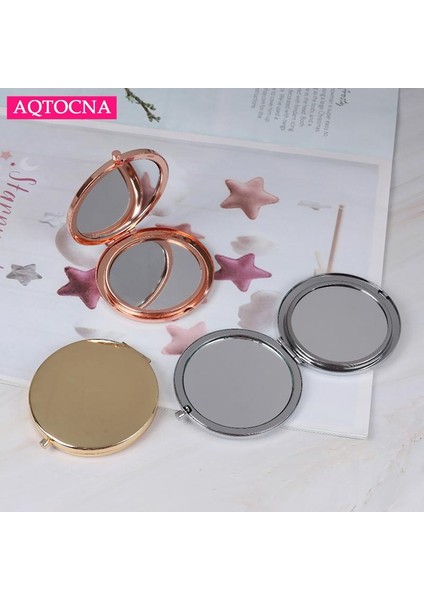 Sv 1 Adet Taşınabilir Katlanır Ayna Kompakt Paslanmaz Çelik Metal Makyaj Kozmetik Cep Aynası Güzellik Aksesuarları (Yurt Dışından) fırsatları