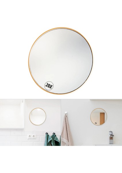 10X 15 cm Şeffaf Yüksek Büyütme Banyo Aynası Esnek Makyaj Aynası 20X Büyüteç Ayna 3 Vantuzlu Kozmetik Araçları Yuvarlak Ayna (Yurt Dışından) indirimleri