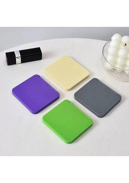 Pembe Katlanabilir Makyaj Aynası Mini Kare Makyaj Makyaj Aynası Taşınabilir El Aynaları Çift Taraflı Kompakt Ayna Cep Kozmetik Ayna (Yurt Dışından) fırsatları
