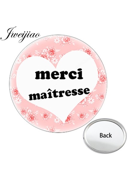 CT278 Youhaken Super Maitresse Mini Cep Aynası Merci Kompakt Taşınabilir El Aynası Basit Tek Taraflı Düz Maman Makyaj Makyaj Aynası (Yurt Dışından)
