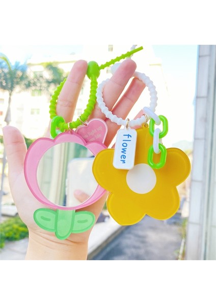 1 Sevimli Lale Çiçek Küçük Ayı Kozmetik Küçük Ayna Karikatür Anahtarlık Taşınabilir Makyaj Aynası Çantası Aksesuarları Kadın Kızlar Için (Yurt Dışından) fiyatları