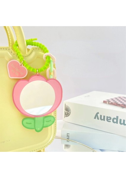 1 Sevimli Lale Çiçek Küçük Ayı Kozmetik Küçük Ayna Karikatür Anahtarlık Taşınabilir Makyaj Aynası Çantası Aksesuarları Kadın Kızlar Için (Yurt Dışından) modelleri