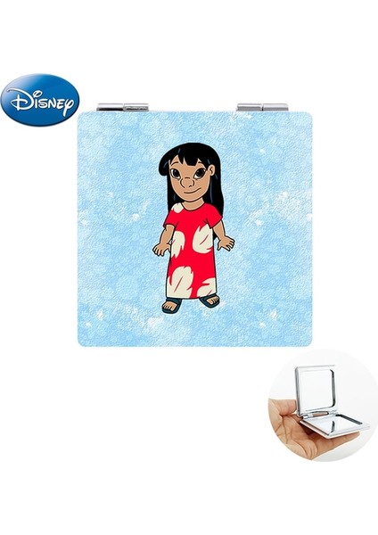 DIY1169 Disney Stitch & Lilo Çift Taraflı Kare El Aynası 2022 Yeni Trendy Karikatür Mini Deri Hediyeler Makyaj Aynaları DIY1154 (Yurt Dışından) fiyatları
