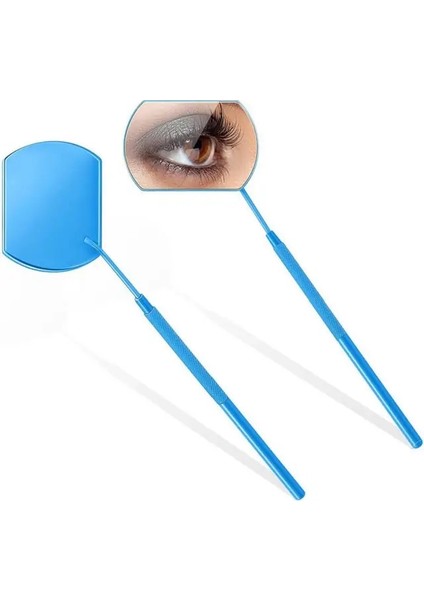 06 1 Adet Kirpik Uzatma Kontrol Aynası Çok Fonksiyonlu Uzun Saplı Makyaj Aynası Güzellik Araçları Yanlış Kirpik Aşılama Araçları (Yurt Dışından)