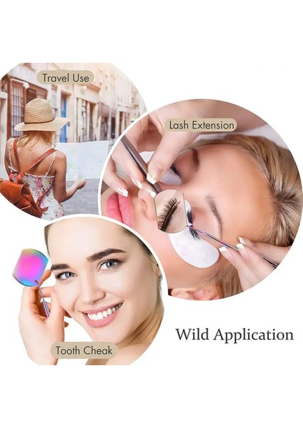 06 1 Adet Kirpik Uzatma Kontrol Aynası Çok Fonksiyonlu Uzun Saplı Makyaj Aynası Güzellik Araçları Yanlış Kirpik Aşılama Araçları (Yurt Dışından) modelleri