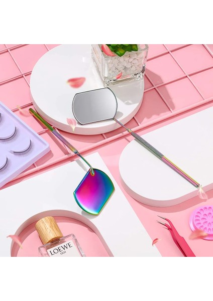 06 1 Adet Kirpik Uzatma Kontrol Aynası Çok Fonksiyonlu Uzun Saplı Makyaj Aynası Güzellik Araçları Yanlış Kirpik Aşılama Araçları (Yurt Dışından) indirimleri