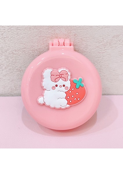 No.13 1 Pc Sevimli Karikatür Makyaj Tarak Ayna Katlanır Masaj Saç Fırçası Yuvarlak Mini Hava Yastığı Tarak Ayna Seyahat Tarak El Aynası (Yurt Dışından) fırsatları