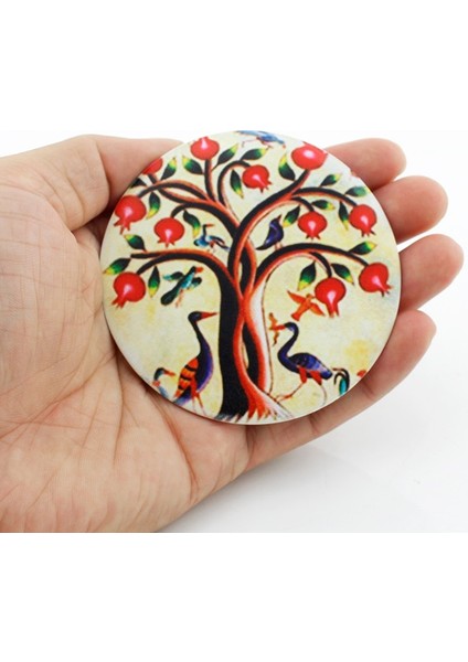 B654 Youhaken Kelebek Bir Tarafı Düz Mini Cep Aynası Kompakt Taşınabilir Makyaj Vanity El Seyahat Çanta Ayna (Yurt Dışından) fırsatları