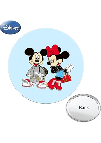 DSY253 Disney Mickey Mouse Tek Taraflı Minnie Fotoğraf Baskılı Cep Aynası Kompakt Taşınabilir Makyaj Aynaları Çocuklar Hediyeler DSY244 (Yurt Dışından)