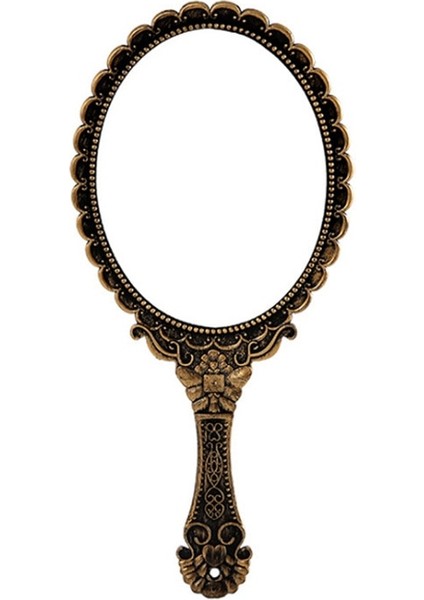 Gül Altın Yaratıcı Retro Oyma El Makyaj Masası Aynası Kadın Kolu Makyaj Aynası Taşınabilir Taşınabilir Küçük Yuvarlak Ayna Makyaj Araçları (Yurt Dışından) indirimleri