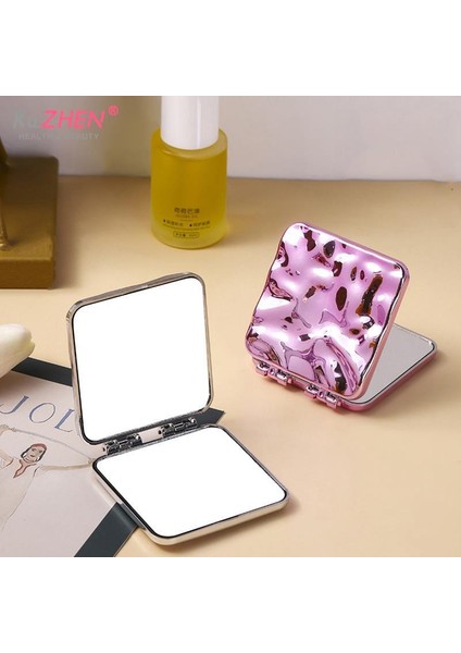 Tip 17 29 Tip Sıvı Şekli Kare Ayna Mini El Masaüstü Kozmetik Makyaj Aynası Seyahat Metalik Taşınabilir Güzellik Çanta Ayna (Yurt Dışından) indirimleri