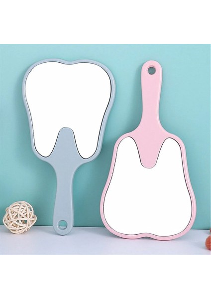 Sarı Yeni Diş Şekilli Ağız Aynası Plastik Saplı Ayna Muayene Diş Ağız Bakımı Makyaj Makyaj Masası Aynası Spa Salon Kompakt Ayna (Yurt Dışından) fırsatları