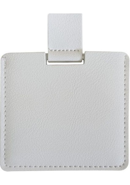 Kare Beyaz 1 Pc Metal Ultra-Ince Mini Makyaj Aynası Taşınabilir Paslanmaz Çelik Kompakt Cep El Kişiselleştirilmiş Güzellik Kozmetik Aynalar Hediye (Yurt Dışından)