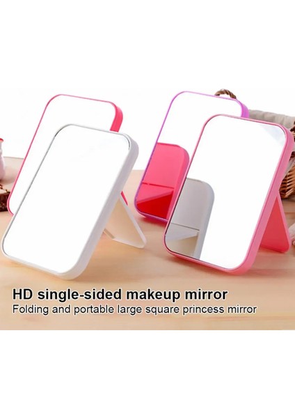 Mavi Kullanışlı Masaüstü Makyaj Aynası Günlük Basit Taşınabilir Prenses Ayna Kullanarak Katlanabilir Makyaj Aracı Kare Ayna Ev Için (Yurt Dışından) fırsatları