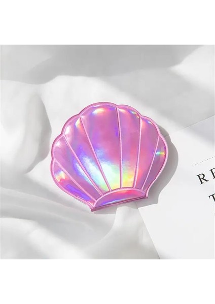 Shell Pink-2x Mini Makyaj Taşınabilir Kompakt Cep Aynası 10X Aydınlatmalı Büyüteç Makyaj Çift Taraflı Vanity Yuvarlak Ayna Yasche Spiegel (Yurt Dışından)