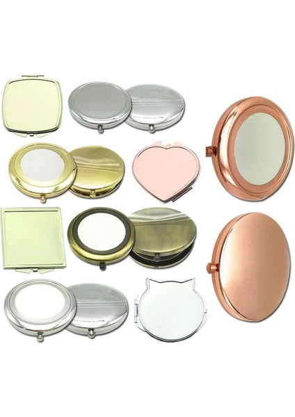 10 Mini Kare Makyaj Aynası Taşınabilir El Aynası Çift Taraflı Makyaj Makyaj Masası Aynası Katlanabilir Kompakt Ayna Cep Kozmetik Ayna (Yurt Dışından) fiyatları