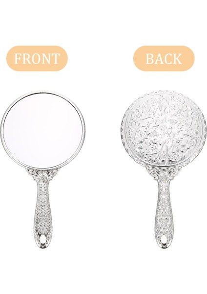 Siyah Ayna Kolu Metal Cüzdan Çantalar Ayna Mini El Aynası Kuaförlük Ayna Yapmak Abs El Ayna Vintage Kadın (Yurt Dışından) fırsatları