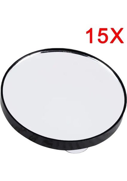 15X Taşınabilir Vanity Mini Cep Yuvarlak Makyaj Büyüteç Aynası Iki Vantuzlu Kompakt Kozmetik Ayna Aracı 5x 10X 15X (Yurt Dışından)