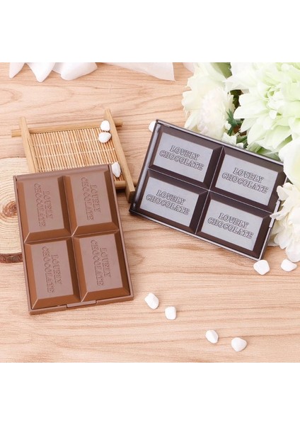 Koyu Kahve Katlanabilir Kompakt Ayna Taşınabilir Makyaj Aynası Çikolata Kare El Aynası Makyaj Makyaj Aynası Cep Kozmetik Aynalar (Yurt Dışından) fırsatları