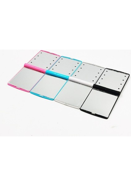 1 Adet Rastgele Renk Seyahat Aynası, Taşınabilir LED Işıklı Makyaj Aynası, Dokunmatik Anahtarı Makyaj Aynası, Katlanır Kompakt Ayna 1x ve 2x Büyütme (Yurt Dışından)