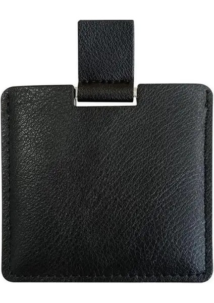 B Siyah Ultra-Ince Makyaj Aynası Makyaj Aynası Kozmetik 2 Renk Makyaj Cep Dikdörtgen Katlanabilir Kompakt Makyaj Katlanır Aynalar (Yurt Dışından)