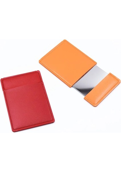 B Siyah Ultra-Ince Makyaj Aynası Makyaj Aynası Kozmetik 2 Renk Makyaj Cep Dikdörtgen Katlanabilir Kompakt Makyaj Katlanır Aynalar (Yurt Dışından) fiyatları