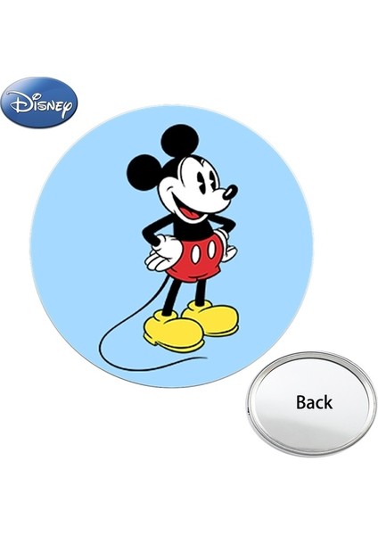 MIK207 Disney Aynalar Karikatür Mickey Mouse Fotoğraf Baskılı Düz Mini Cep Aynası Kompakt Taşınabilir Makyaj Çantası Aynalar MIK198 (Yurt Dışından)