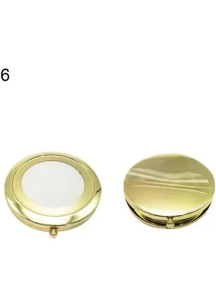 6 Mini Kare Makyaj Aynası Taşınabilir El Aynası Çift Taraflı Makyaj Makyaj Masası Aynası Katlanabilir Kompakt Ayna Cep Kozmetik Ayna (Yurt Dışından)