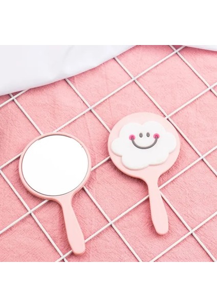 Bulutlar 1 Adet Kore Tarzı Karikatür Makyaj Aynası Mini Taşınabilir El Aynası Tek Taraflı Saplı Ayna Yumuşak Sevimli Kız Sevimli Küçük Ayna (Yurt Dışından) fiyatları
