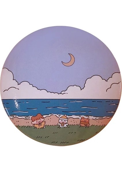 4 Yeni Kpop Bangtan Ördek Kız Karikatür Sevimli Ayna Mini Taşınabilir Cep Çantası Küçük Ayna Teneke Küçük Minik Yuvarlak Ayna Makyaj (Yurt Dışından) indirimleri